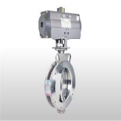 Spherical Disc Valve With Pneumatic Rotary Actuator