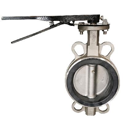 Aluminum Alloy Butterfly Valve SS Disc Lever Operated