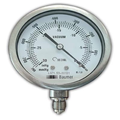 Baumer Waaree Bottom Connection SS Pressure Gauge