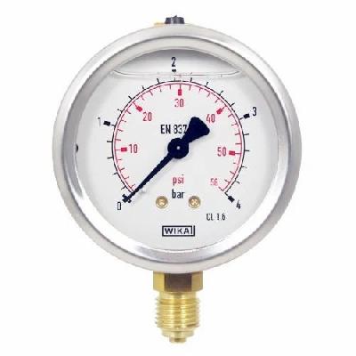 H Guru Pressure Gauge Glycerine Filled