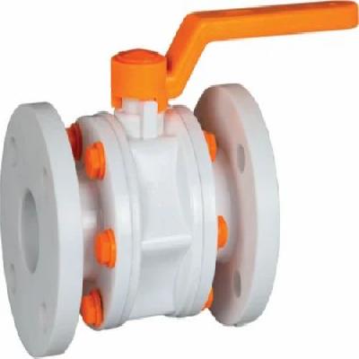 Screwed Flanged End HDPE Ball Valve