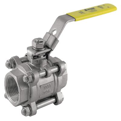 SS Ball Valve 3 Piece Design