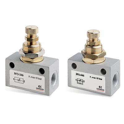 Camozzi Unidirectional Flow Control Valves Series RFU 452-M5