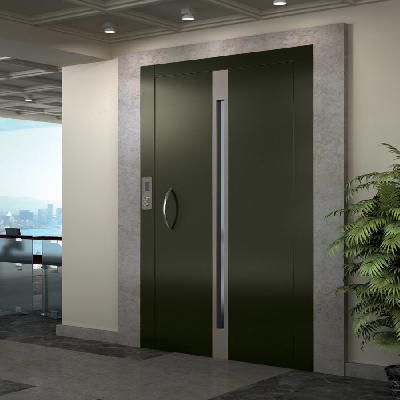 Semi Automatic Elevator Door
