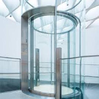 Glass Door Hydraulic Elevators