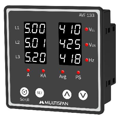 Multispan Vaw-34 Dc Ampere Volt Meter 1