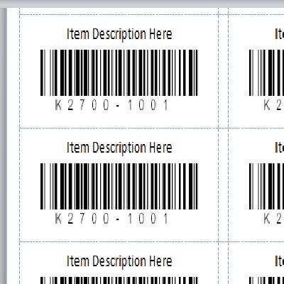 Barcode Label Printing sticker