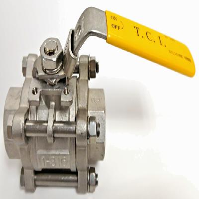 Economy 3-Piece Full Port Tube Ball Valve