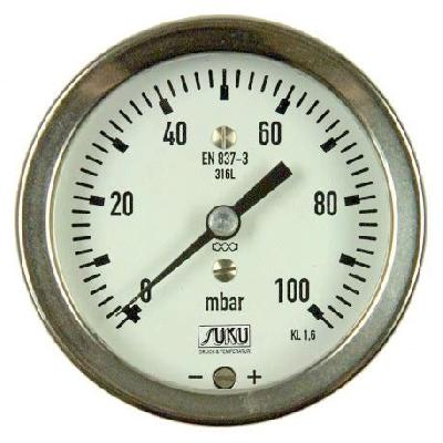 All Stainless Steel Capsule Element Pressure Gauges
