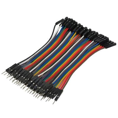 10CM Male To Male Breadboard Jumper Dupont 2.54MM 1P-1P Cable 40 Pcs