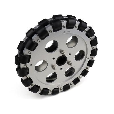 203mm Double Aluminium Omni Wheel (Bush Type Roller)