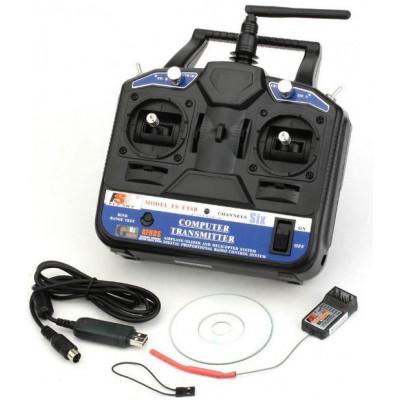Flysky FS-CT6B  2.4GHz 6CH Radio Set System with RX FS-R6B Receiver