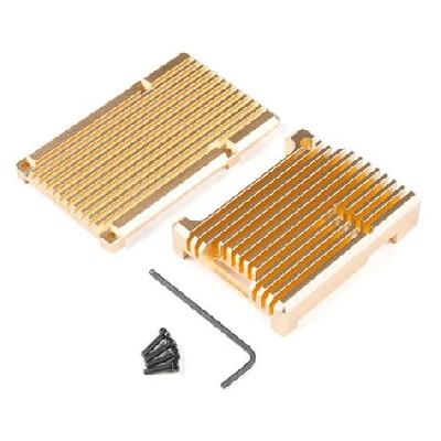 Gold Aluminum Heat Sink Case