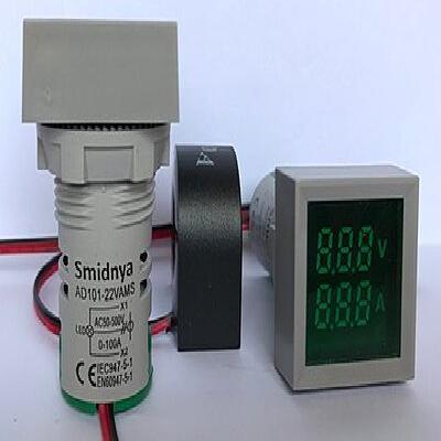 Smidnya White Voltmeter And Ammeter
