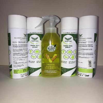 Aerom Disinfectant Sanitizer and Deodorizer Spray