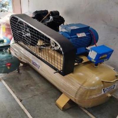 500 Pound Tank 3 Hp Double Piston Machine 2 Hp Motor Single Phase