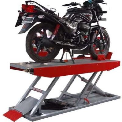 Heavy duty hydraullic two wheeler service lift