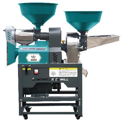 Combined Rice Mill Cum Pulverizer With Petrol Engine 7hp