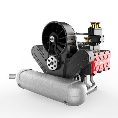 Triple Piston 4-Stroke Diesel Engine High Pressure Sprayer Pump,6.65 H.P