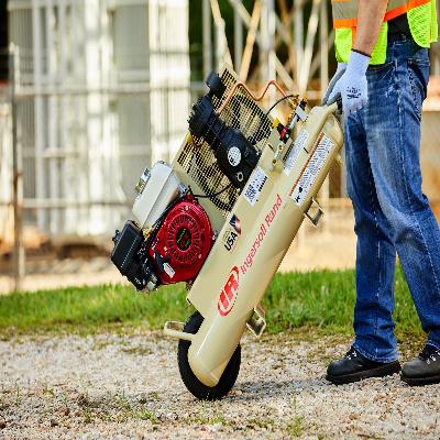 5.5 HP Small Portable Gas Driven Air Compressor Wheelbarrow
