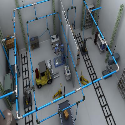 Compressor Air Pipe Line