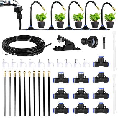 BKR Complete Patio Mist Sprinkler Pipe Set With Extra Fittings And Timer