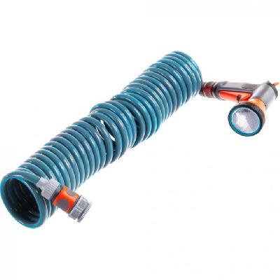 Gardena 18424-20 City Gardening Terrace Expendable Coil Pipe 10m With Spray Gun 
