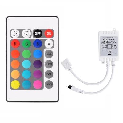 2835 Waterproof LED Strip RGB Multicolored with 24 Key Remote and 1.5AMP Adapter