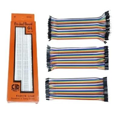 840 Points Bread or Solderless Circuit Test Board with Jumper Wires