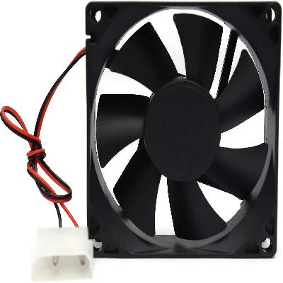 Dc 12v 3 Inches Cooling Fan For Pc Case, Cpu Cooler Radiator (black)