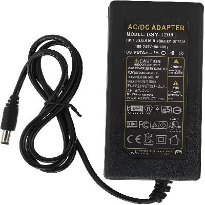 DC 12V 3Amp Power Supply Adapter Charge Source Pack, SMPS for PC, LCD Monitor, TV, LED Strip Light