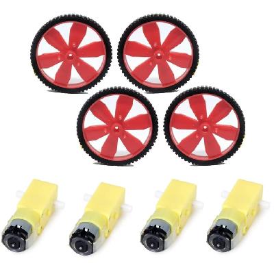 Robowar DC BO Motor Wheels For Robotics