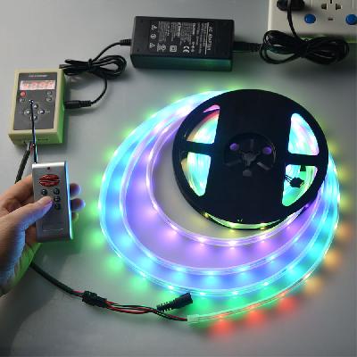 Smd Waterproof 5050 Led Strip Light With 5 A Dc Adapter (5 Meter, Rgb)