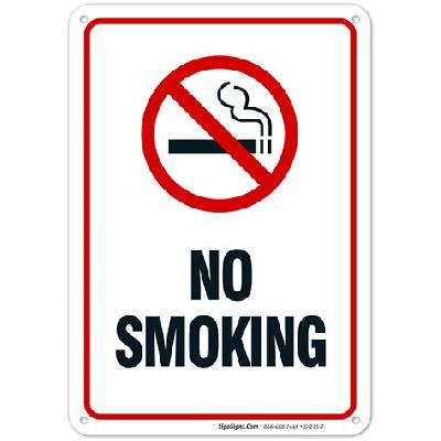 No Smoking Signs