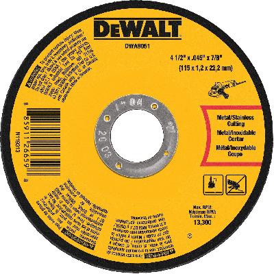 Dewalt Metal Cutting Wheel