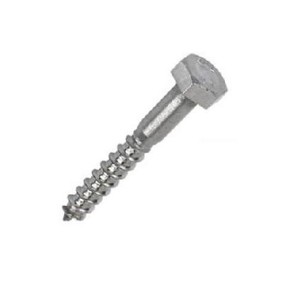 Hex Head Coach Screw Zinc Plated