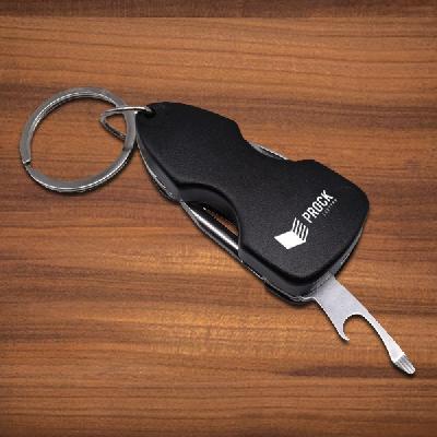 6 In 1 Military Key Chain (with Toolkit And Torch)