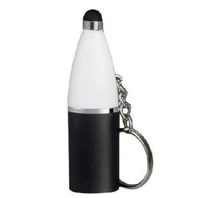 Bottle Shape Keychain With Stylus And Screen Cleaner