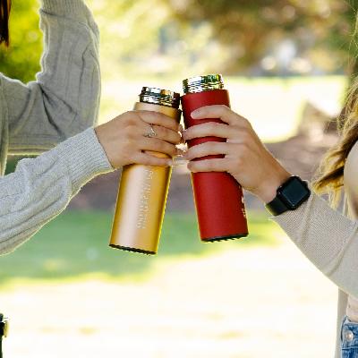 Brew N Go Vacuum Flask: With Tea / Fruit Infuser (500ml Approx)