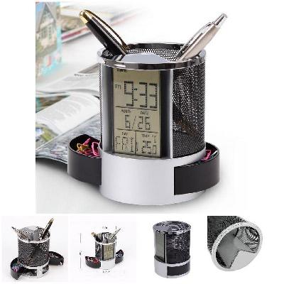 Clock With Pad And Pen Holder (with Writing Pad) (branding Included) (moq: 100)