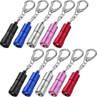 Flashlight Style Keychain With Torch