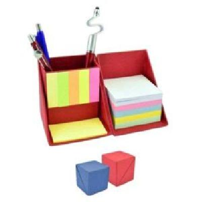Folding Paper Cube In Color (with Memopad And Tumbler)
