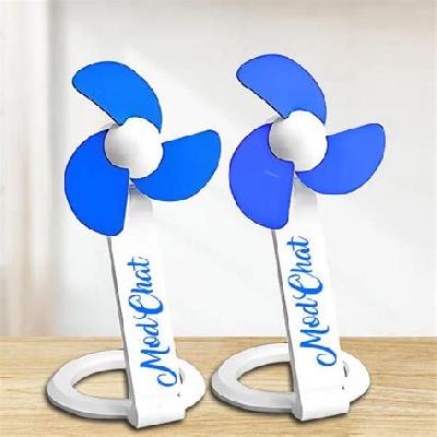 Folding Table USB fan with safety blades and USB cable
