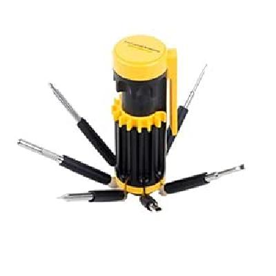 Folding Toolkit With 7 LED Torch