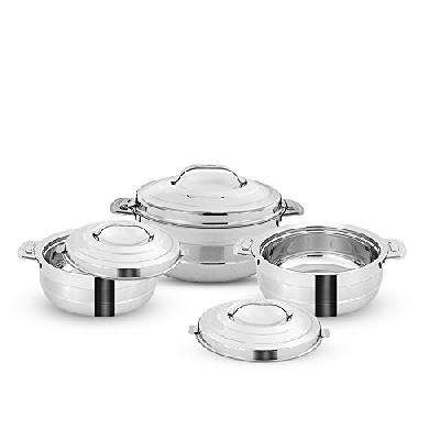 Galaxy: 3 Pc Casserole Set (total Capacity 3l)