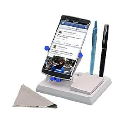 Grippo Mobile Holder With Angle Adjustment, Pen Stand, And Notepad