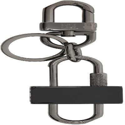 I Love Keychain (gunmetal Finish)