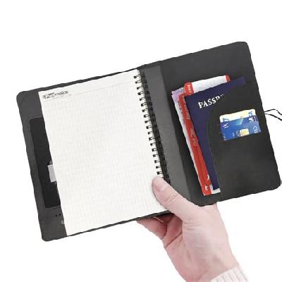 Leather Finish Large Power Bank with Torch (with capacity indicator) (10,000 mAh)