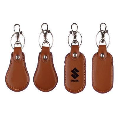 Long Barrel PU Keychain