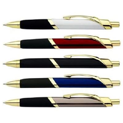 Metal Look Grip Pen